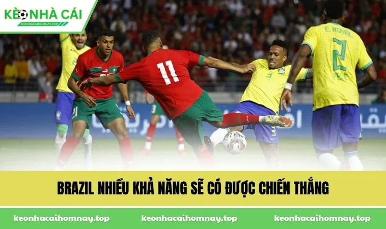 Brazil nhiều khả năng sẽ có được chiến thắng