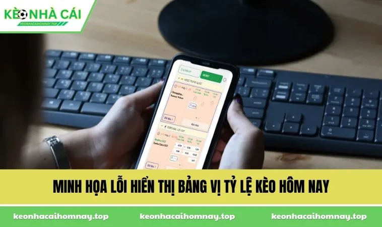 minh hoa loi hien thi bang vi ty le keo hom nay Minh họa lỗi hiển thị bảng vị tỷ lệ kèo hôm nay