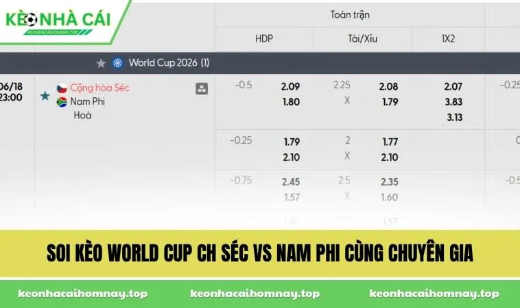soi keo world cup ch sec vs nam phi cung chuyen gia Soi kèo World Cup CH Séc vs Nam Phi cùng chuyên gia