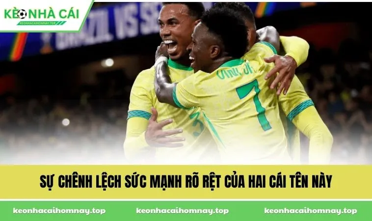 su chenh lech suc manh ro ret cua hai cai ten nay Sự chênh lệch sức mạnh rõ rệt của hai cái tên này